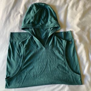 Lululemon Perforated Hooded Sleeveless Top